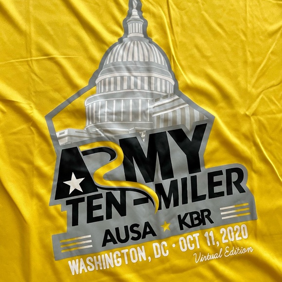 US ARMY TEN-MILER WASHINGTON DC 2020 LONG SLEEVE T-SHIRT SIZE MEDIUM UNISEX - Picture 2 of 9